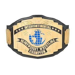 WWE Intercontinental Championship Belt | 2mm,4mm Brass | Heavyweight Wrestling Replica | Gearskin Co