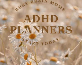 ADHD | Neurodivergent | Busy Moms | Time Management Optimization Bundled Digital Planners