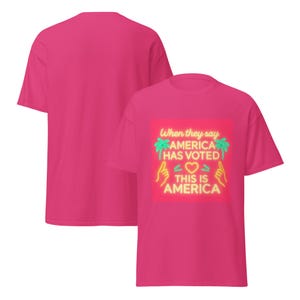 Love Island, wenn sie sagen, dass Amerika für Love Island abgestimmt hat T-Shirt | Neon T-Shirt