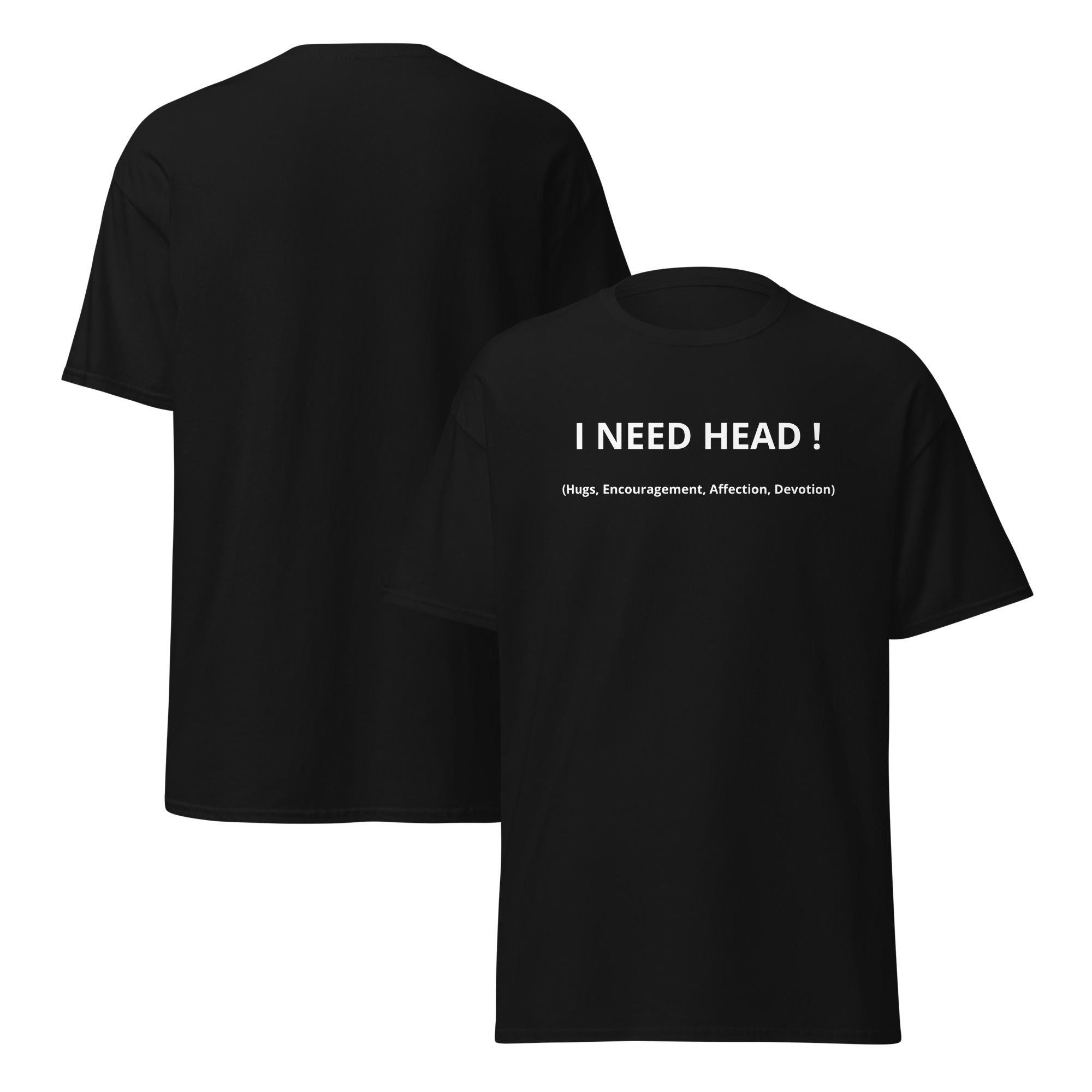 Stick Man Need Head Funny Mens Womens Naughty Adult Top T-Shirt