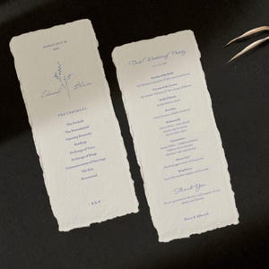 Vintage Wedding Program Template: Elegant Ceremony Card (DIY Printable Digital Version)