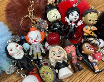 Chaveiros de personagens de Halloween: acessórios assustadores