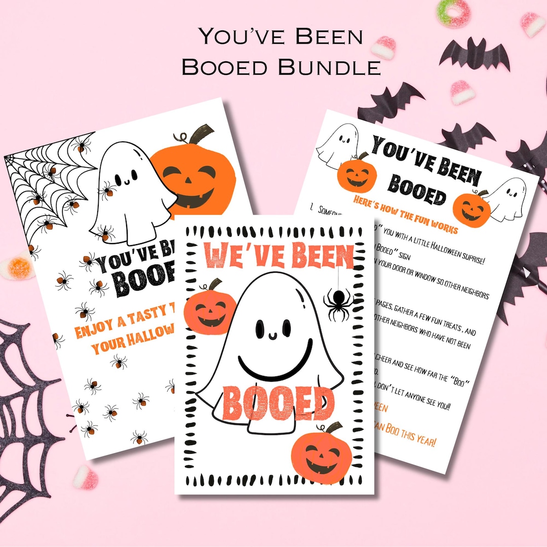 You've Been Booed Bundle | Halloween Printable Set | Boo Basket ...