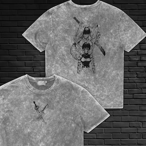 Toji and Maki Shirt, Sorcerer Killer Anime Streetwear, Zenin Clan Graphic T-Shirt, Retro Acid Wash Manga Apparel
