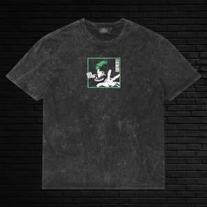 Deku and Bakugo My Hero Academia acid-wash T-shirt with dynamic anime-inspired graphic. Perfect for MHA fans and collectors.