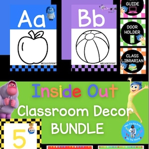 Inside Out and Inside Out 2 Classroom Decoration Bundle | Back to School Decor