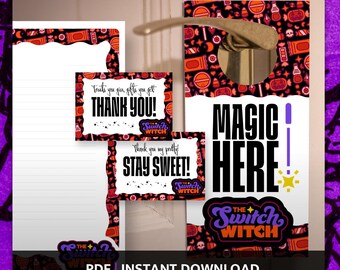 Switch Witch Halloween PDF Craft Template Bundle - Spellbound