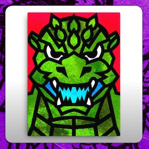 Dunne Godzilla-canvas