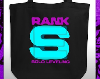 Solo Leveling Rank Tote Bag