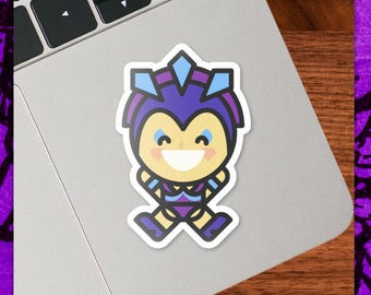 Evil Sorceress Die Cut Sticker