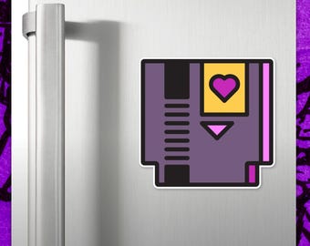 Full Hearts Game Cartridge Magnet