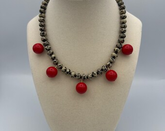 Dot & Drop Beaded Necklace