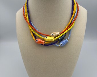 Catch of the Day Beaded Necklace