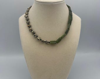 Earth & Jade Beaded Necklace