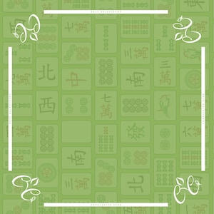 Mahjong Mat for Table - MJ Tiles