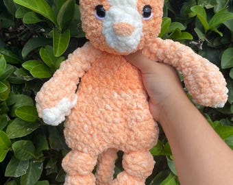 Crochet Cat Knotted Lovey: Handmade Plush Comfort Toy