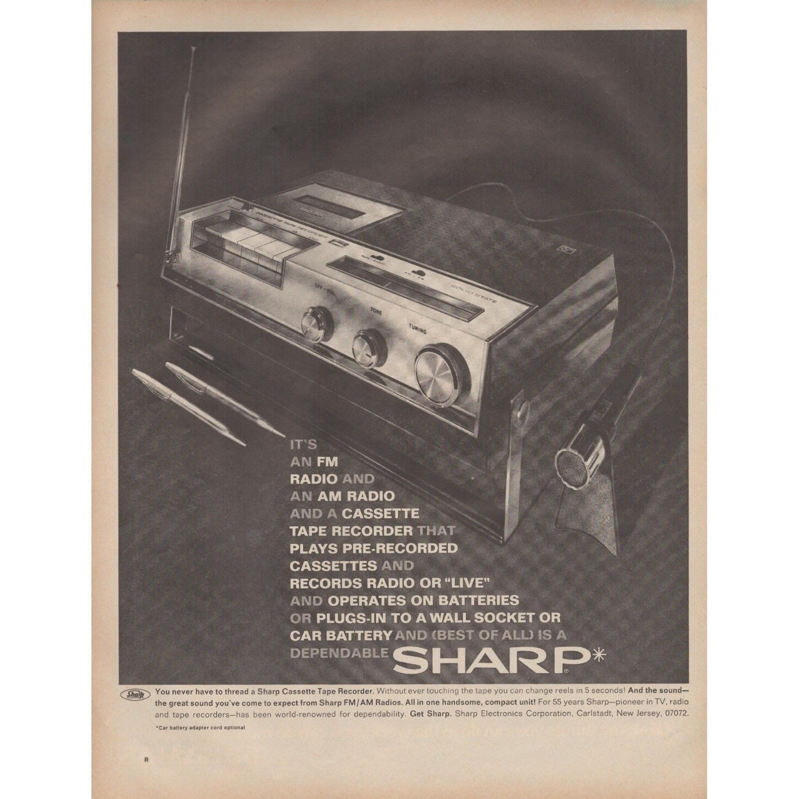 Sharp Tape Recorder - Etsy