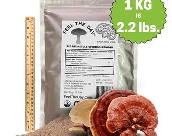 Red Reishi mushroom powder supplement 1kg