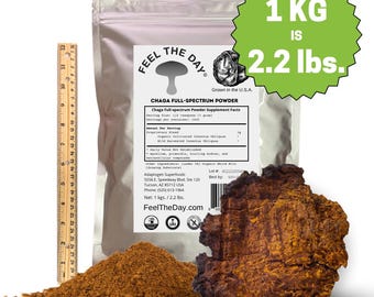 Chaga mushroom powder supplement 1kg