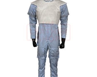 Weathered Bounty Hunter Jumpsuit with Flak Vest & Neck Seal – Armor Base Set