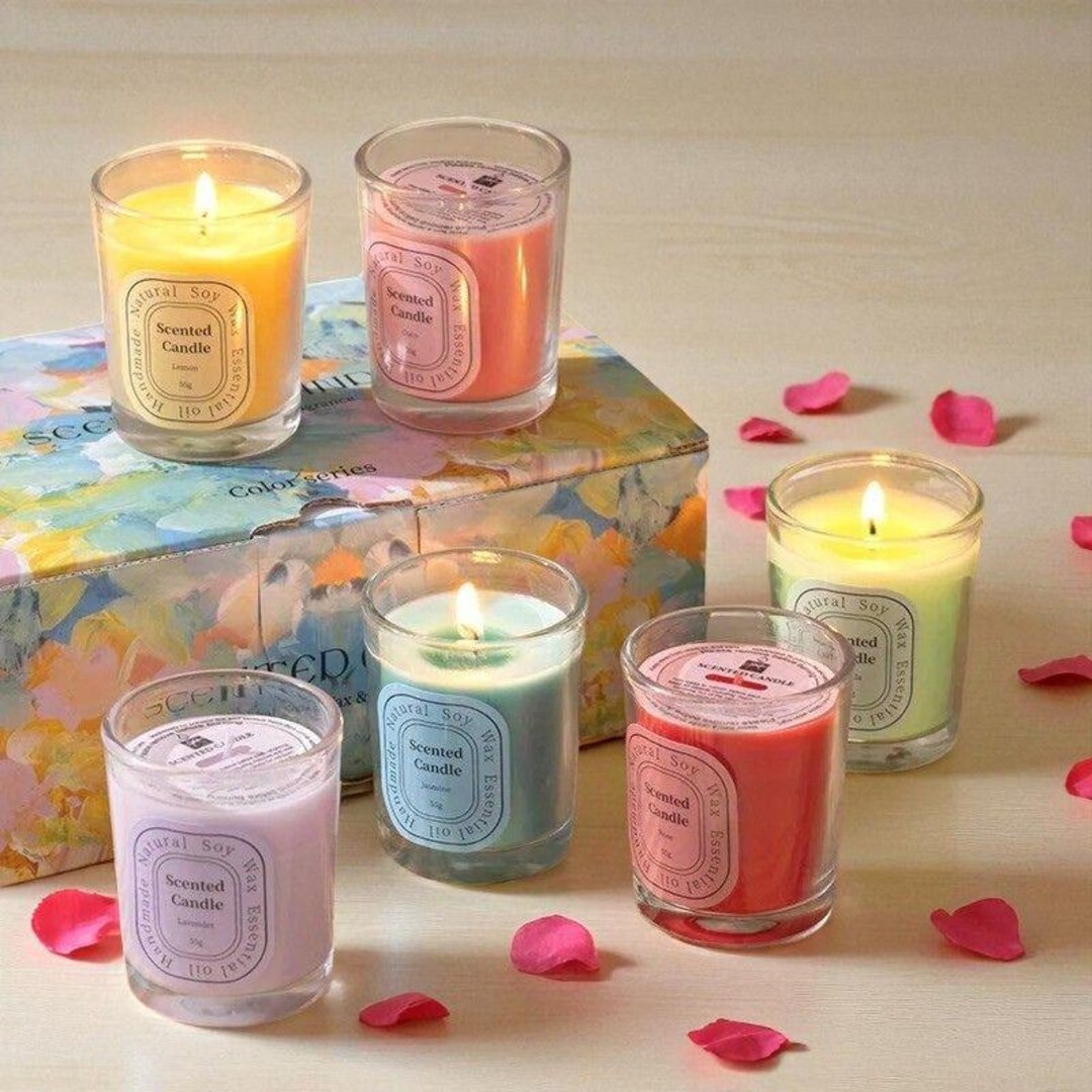 Scented Soy Candle in Glass Jar - Home Fragrance Gift - Etsy UK