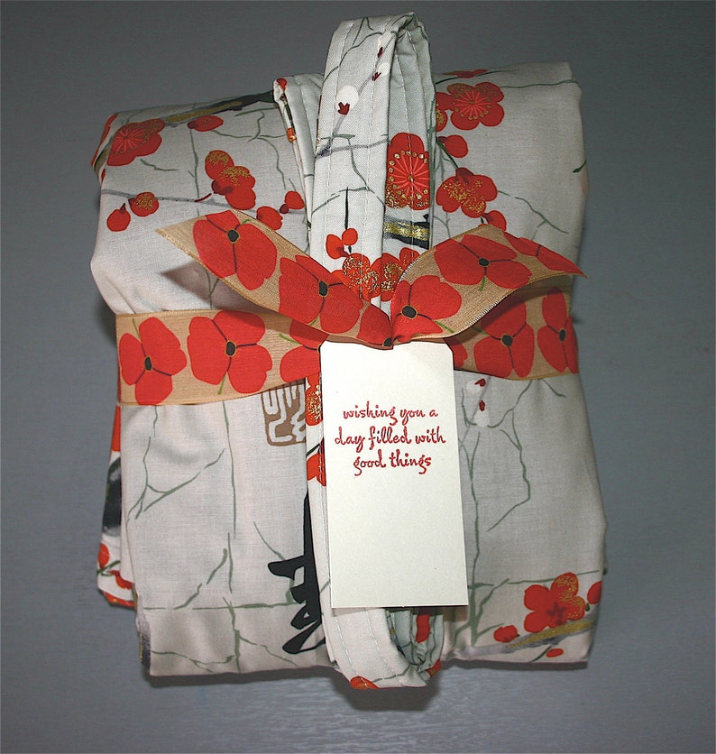 Flannel or Jersey LINED Kimono Robe Plus Size Kimono Kimono Small thru 2XL. Bathrobe Dressing Gown Modern Kimono Garden Grey