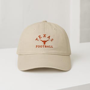 Texas Football Cap (Embroidery) University of Texas hat. Hook &#39;em Horns sports Hat