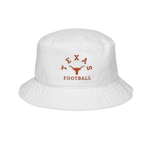 Texas Longhorns Hat | University of Texas embroidered hat, Tailgate gear, Game Day Bucket Hat, Gift for Fans, Unique Headwear