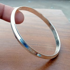 Brazalete Kara de plata de ley 925 hecho a mano, brazalete religioso sij artesanal, regalo para el Día del Padre