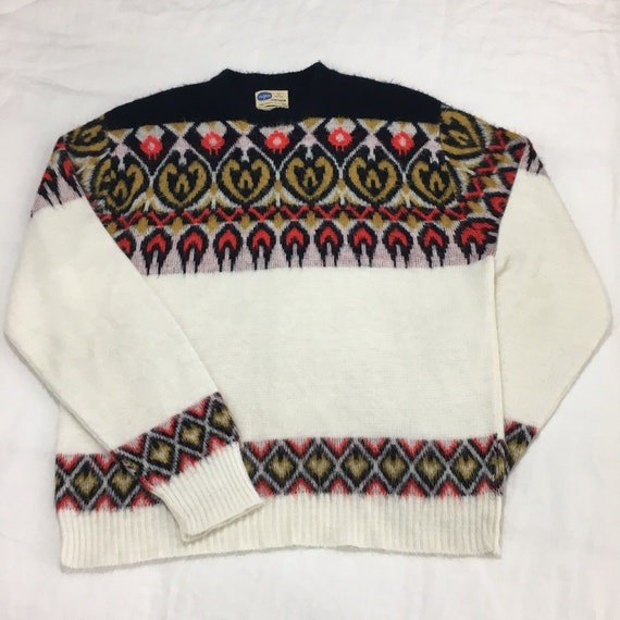 Sears Pilgrim Sweater Men’s Large Vintage Black R… - image 6