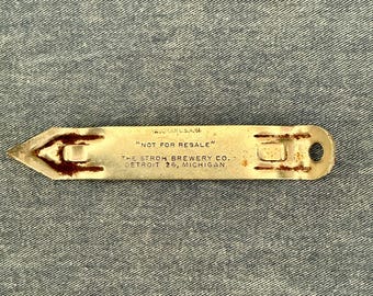 Vintage Stroh’s Brewery Bottle Opener (Detroit, MI)