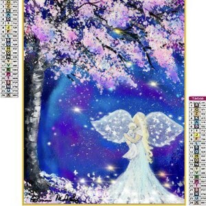 The Angel of Comfort Diamond Art & Mug Set 11x14 Angel Diamond Painting Kit + 16 oz Hand Glazed Mug | Original Angel Artwork | FREE Shipping Bild 2