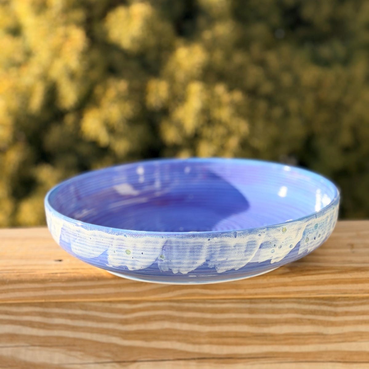 Blue Caprice, Seine Pasta Plate, Jumbo Large Bowl, Hand Glazed, Christmas, Birthday, All Occasion Gift