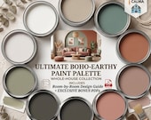 Earthy Boho Paint Palette, Whole House Color Scheme (PDF)