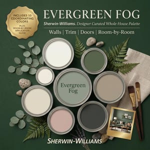 Evergreen Fog Whole-House Paint System | Sherwin Williams Color Palette (PDF Download)