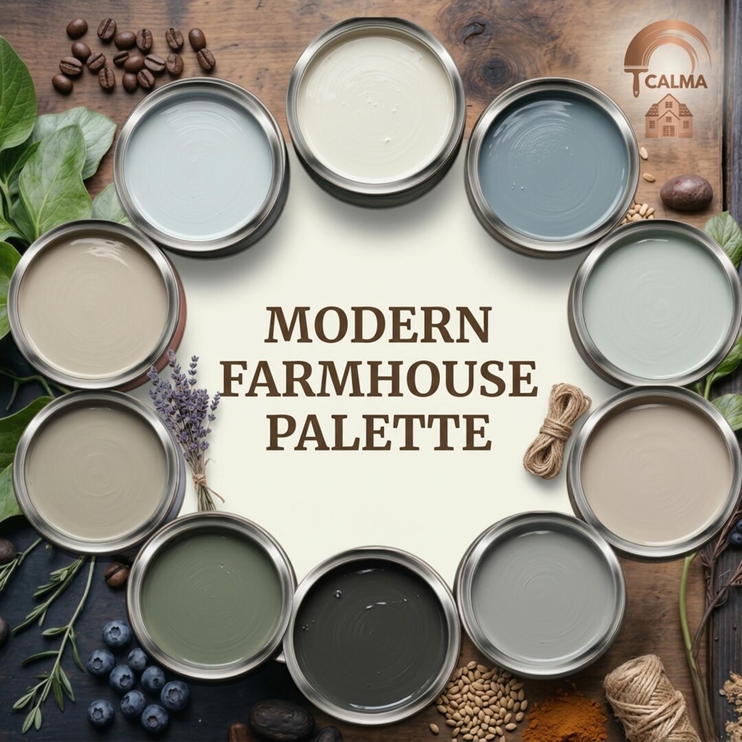 Sherwin Williams Modern Farmhouse Paint Palette | Whole House Color ...
