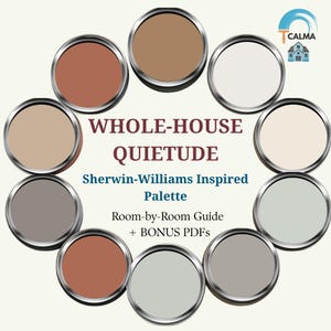 Quietude 2025 ペイントパレット | ニュートラルファームハウスコースタルトーン（デジタルダウンロード）