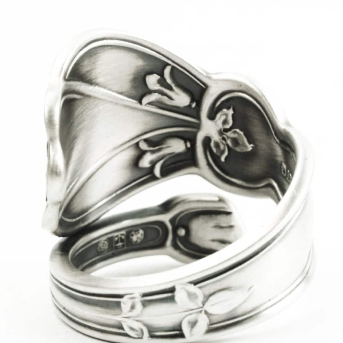 Bluebell Flower Ring Blue Bell Ring Sterling Silver Spoon | Etsy