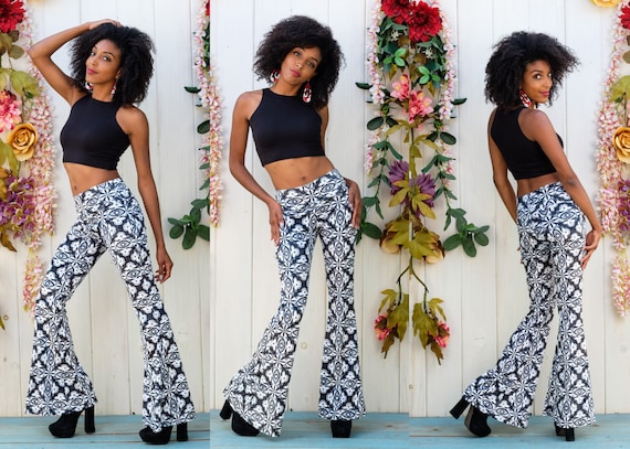 Psychedelic bell sale bottoms