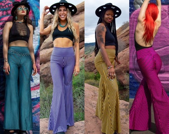 パンツ Stripe slacks 90's archive flare buggy m_6282f4ea008b99904b5555ba.jpg