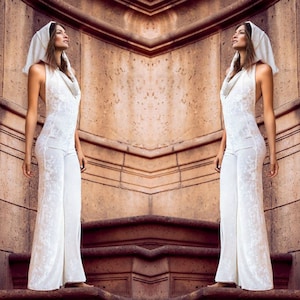 White Crushed Velvet Hooded Jumpsuit - White Onesie - Hooded Onesie - Goddess Attire - Wedding Jumpsuit - White Jumpsuit - White Velvet