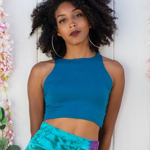 Women&#39;s Bamboo Tank Top   Bamboo Shirt Goddess Wear  Festival Fashion - 4 Colors Bamboo Crop Top Boho Bamboo Crop Tank