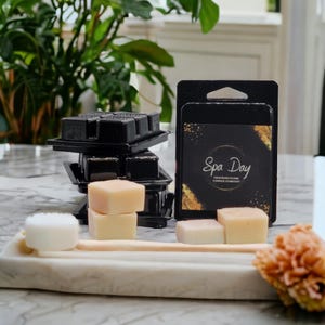 Spa Day Wax Melts | Hand-Poured Scented Wax Tarts | Relaxing Home Fragrance Cubes