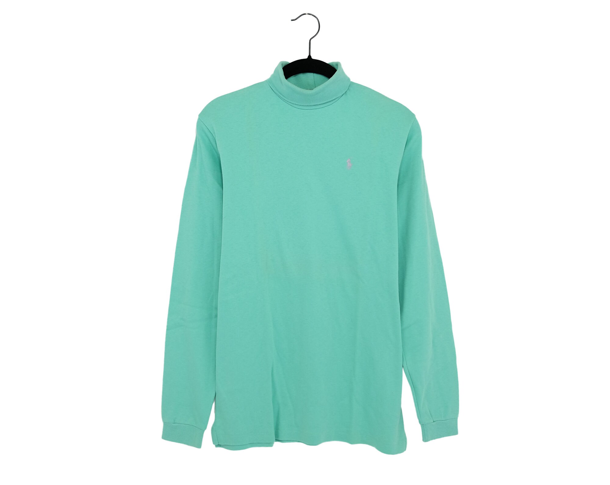 Mint green long sleeve polo cheap