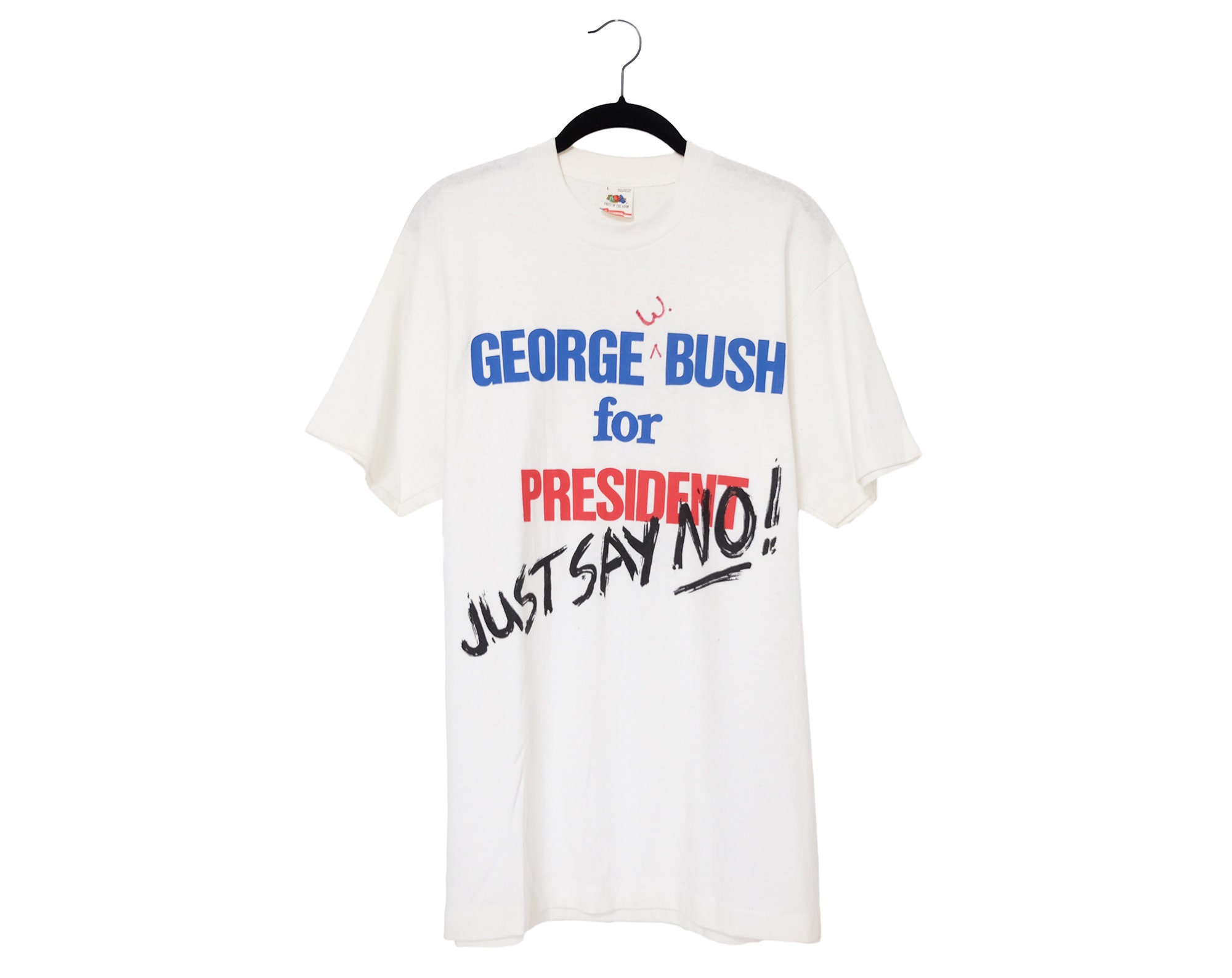 Vintage George W. Bush for President Just Say No Altered - Etsy