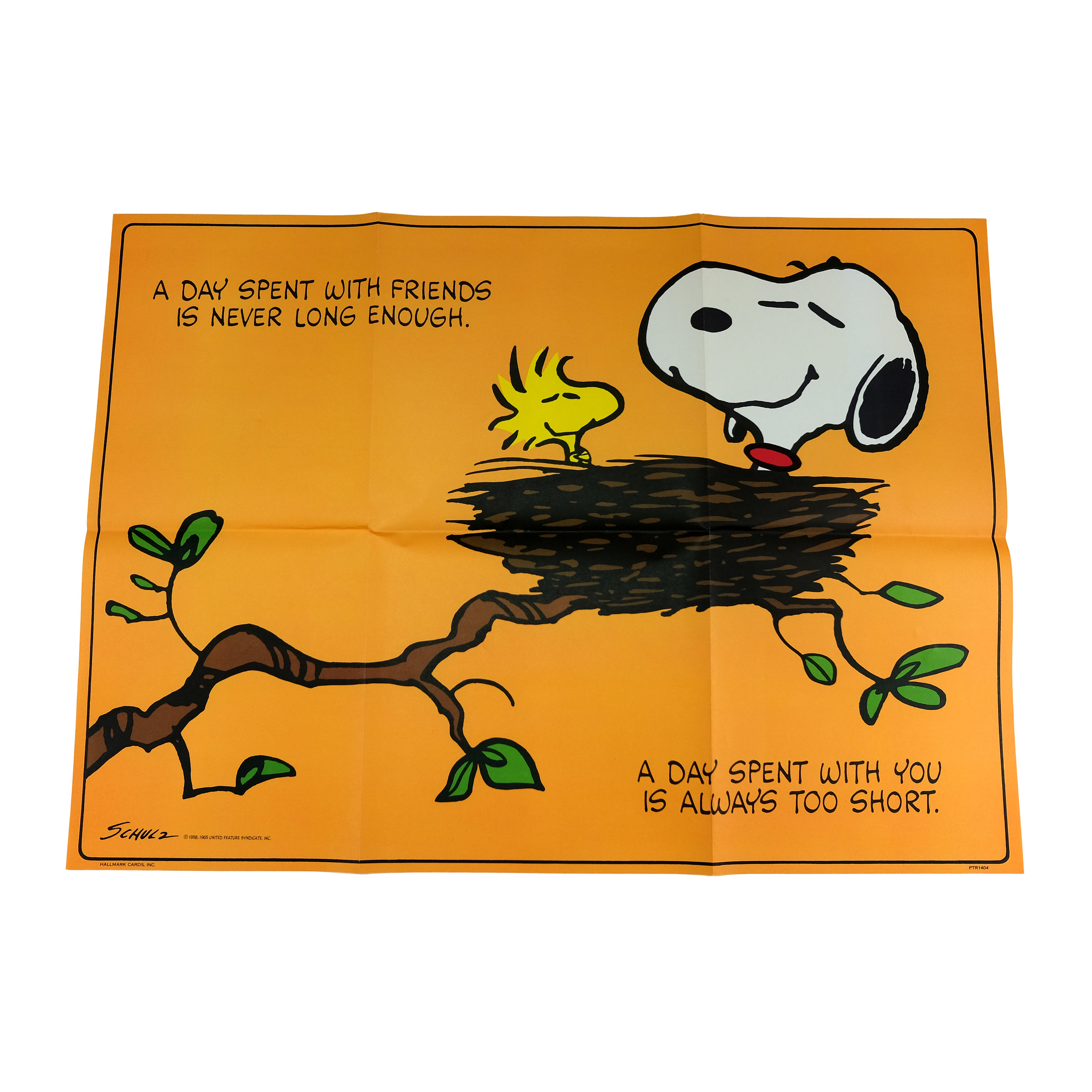 Vintage Snoopy Peanuts Schultz Hallmark Poster Greetings Vintage Snoopy Peanuts Schultz Hallmark Poster Greetings