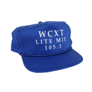 Vintage WCXT Lite Mix FM hellblauer Radio Trucker Hut