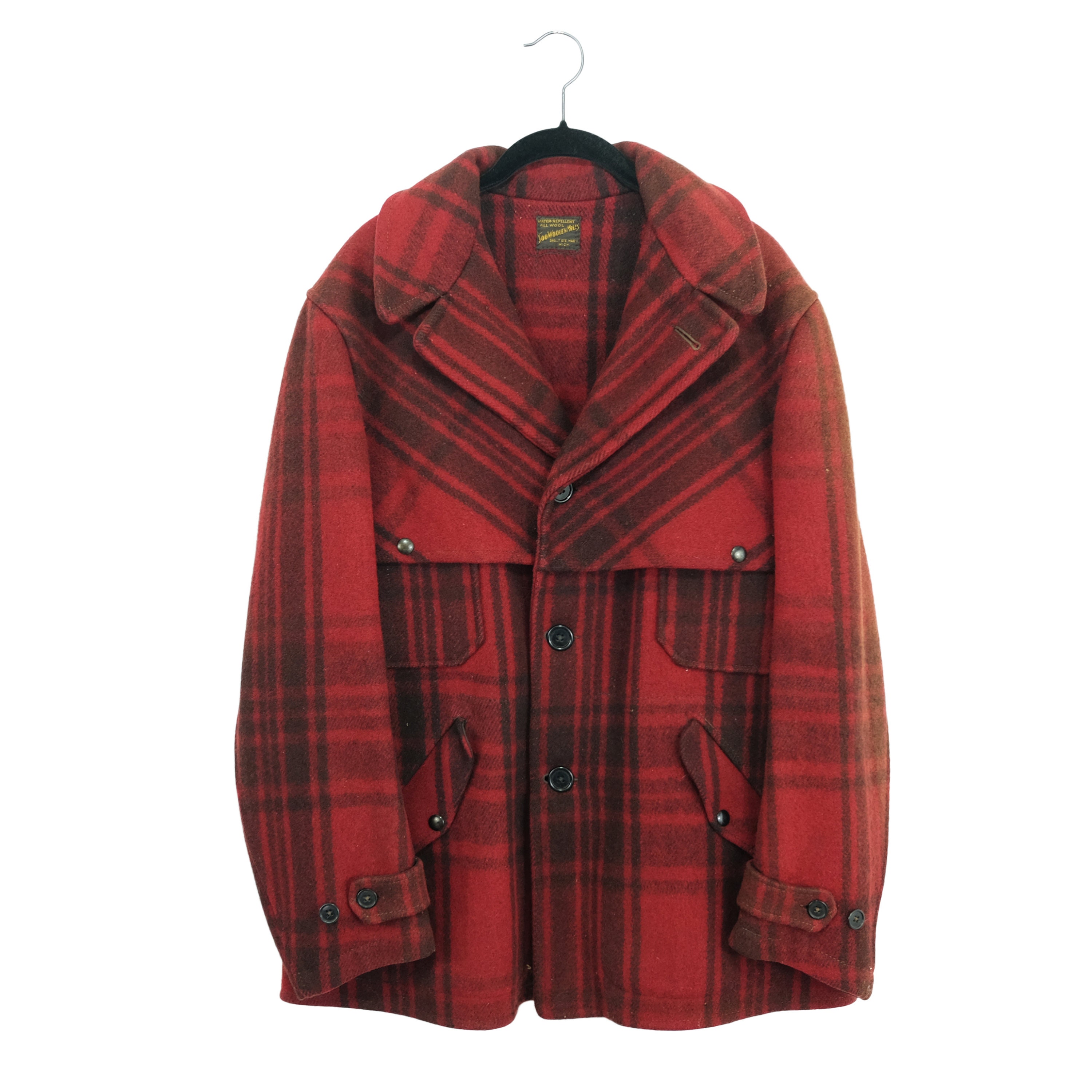 ジャケット・アウター 50's \"SOO WOOLEN MILLS\"Hunting Jacket 1950s Soo Woolen Mills Red Plaid Wool Hunting Field Jacket