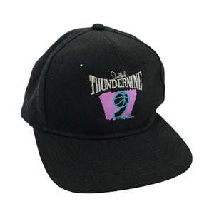 Vintage Rare Thunder Nine Dan Majerle Phoenix Suns NBA Basketball Black Snapback Hat