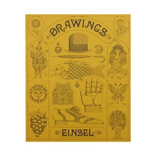 Póster de dibujos vintage de Einsel Illustrator, 13.0 x 16.0 in, impreso en Estados Unidos.